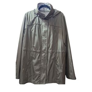 White Stag Women's s Olive Hooded Rain Jacket